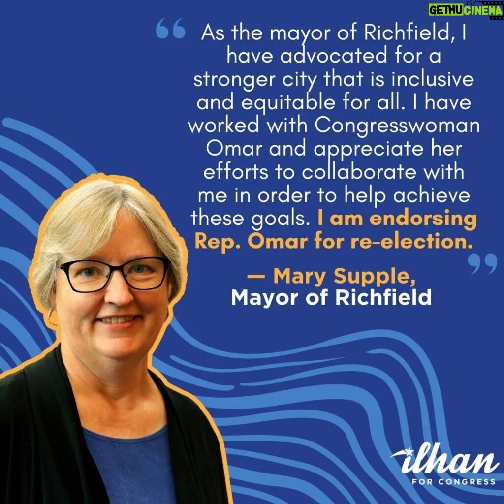 Ilhan Omar Instagram - I am deeply honored to receive the endorsements of seven of our mayors from every corner of Minnesota’s 5th Congressional District. Their support highlights our shared commitment to advancing policies that uplift our communities and bring transformative change to Minnesotans. I am proud to stand alongside these dedicated public servants as we work together to build a brighter future for every resident in our district.