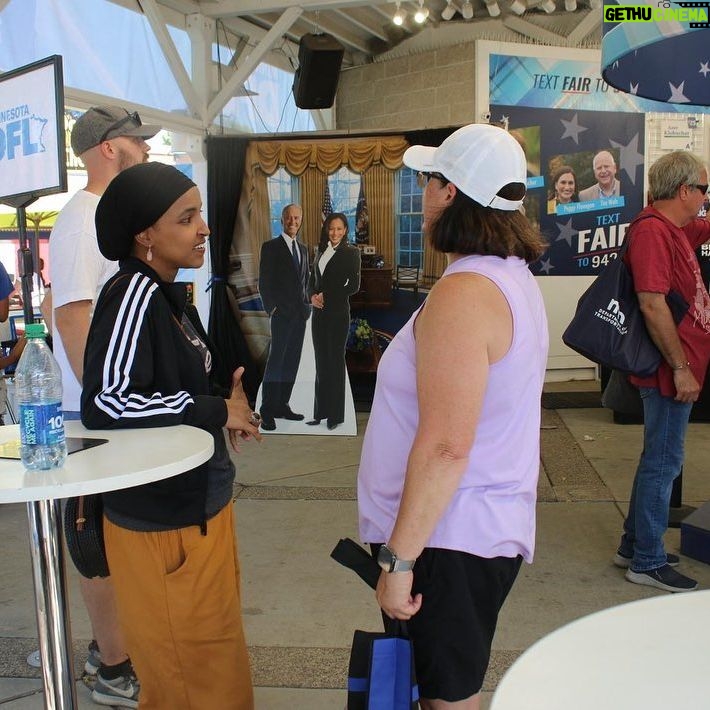 Ilhan Omar Instagram - Beautiful last day at the fair. I have traditionally gone to the fair the first and last day and it’s been great. It’s not the just the great food and the rides that make our fair wonderful, it’s the amazing people ❤️