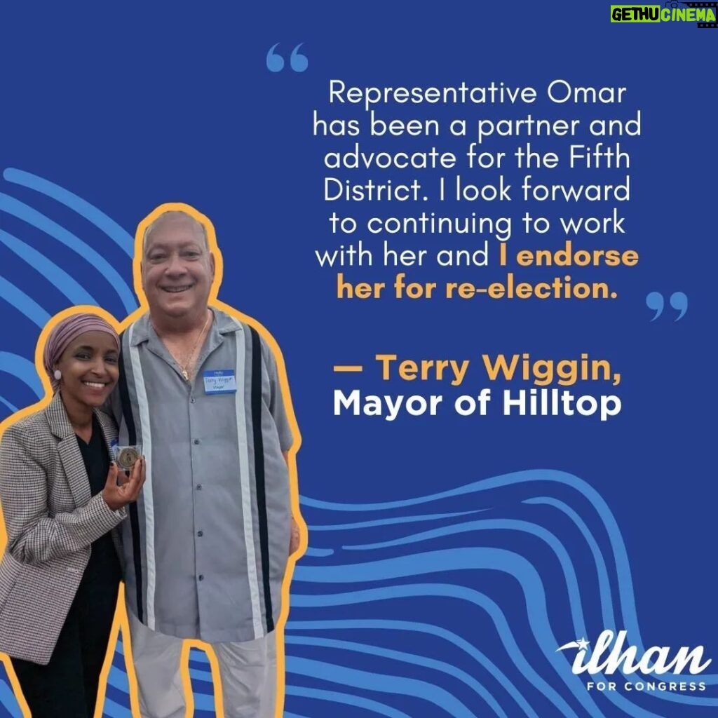 Ilhan Omar Instagram - I am deeply honored to receive the endorsements of seven of our mayors from every corner of Minnesota’s 5th Congressional District. Their support highlights our shared commitment to advancing policies that uplift our communities and bring transformative change to Minnesotans. I am proud to stand alongside these dedicated public servants as we work together to build a brighter future for every resident in our district.