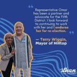 Ilhan Omar Instagram – I am deeply honored to receive the endorsements of seven of our mayors from every corner of Minnesota’s 5th Congressional District. Their support highlights our shared commitment to advancing policies that uplift our communities and bring transformative change to Minnesotans.  I am proud to stand alongside these dedicated public servants as we work together to build a brighter future for every resident in our district.