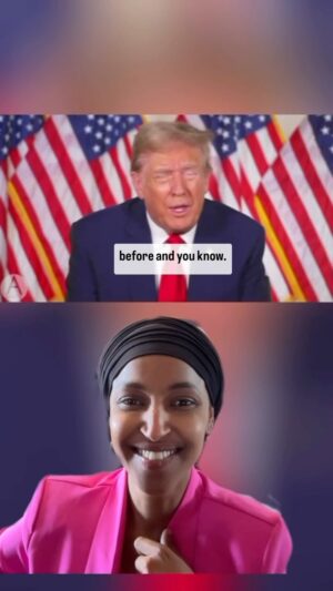 Ilhan Omar Instagram - Yes, Trump, “I am a hater” of yours.
 
You traffic in hate, have 91 felony charges, and have a history of sexually assaulting women.
 
Miss me with your faux outrage, while I keep delivering for my district.