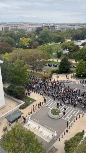 Ilhan Omar Instagram - I am deeply inspired by the mass movement of peace loving people—led by Jewish and Muslim Americans—joining in nonviolent protest to demand peace and a #ceasefire