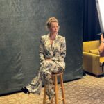 Iliza Shlesinger Instagram - I had so much fun moderating the FYC Emmys panel for stand up specials for @amazonmgmstudios with Tig Notaro, @jennyslate @jimgaffigan . @taraswennen Credits for tonight! ◦ Suit- L’agence @lagencefashion ◦ Bra- Simone Perele @simoneperele_america ◦ Shoes- Giuseppe zanotti @giuseppezanotti ◦ Earrings- Eriness @erinessjewelry ◦ Ring- Eriness @erinessjewelry 💇‍♀️ @castillo_13 💄 @andremakeup