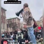Indya Moore Instagram - American Actress Indya Moore ( @indyamoore ) Leading Chants At Columbia Unversity Protest For Palestine #columbiauniversity #indyamoore #newyork