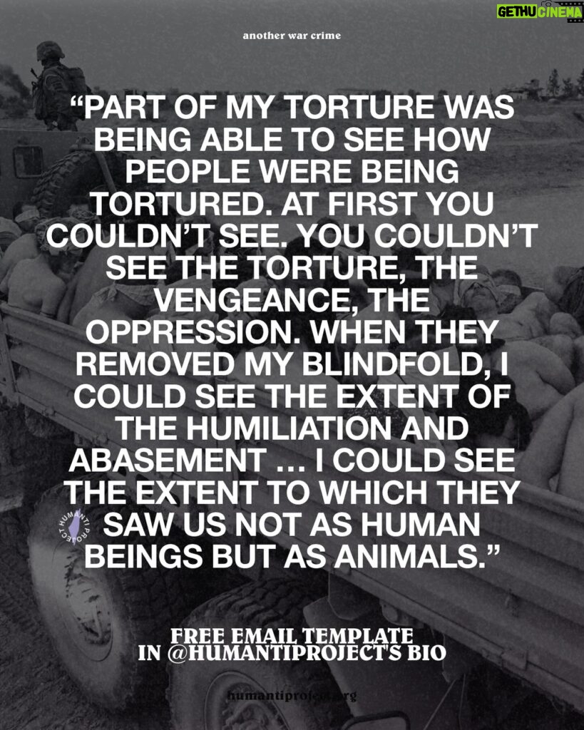 Indya Moore Instagram - 🚨CALL TO ACTION: Palestinians Tortured in Israeli Concentration Camps 🚨 CNN has reported the torture and abuse of Palestinians in a concentration camp in the Negev desert. “The beatings were not done to gather intelligence. They were done out of revenge. It was punishment for what they (the Palestinians) did on October 7 and punishment for behaviour in the camp”. Whistleblower testimony describes doctors amputating prisoners’ limbs due to injuries sustained from constant handcuffing, medical procedures done without anaesthesia and at times carried out by under-qualified medics. Reports also detail how Israeli forces unleashed large dogs on sleeping detainees, lobbed a sound grenade as troops barged in, and subjected prisoners to psychological and physical abuse. A field hospital in the same camp tied detainees to their beds, dressed in diapers, and fed through straws. The treatment of detained Palestinians in these camps is a continuation of the violent and humiliating tactics employed in the light of day in Gaza. Over the past 7 months, we have seen numerous circumstances of hundreds of Palestinians rounded up, stripped, bound and blindfolded in the streets, on the backs of trucks, and in large open spaces. Evidently, this dehumanising culture of abuse and terror is systemic in the IOF. According to Euro-Med, over 3,600 Palestinians have been ‘forcibly disappeared’ from the Gaza Strip in 7 months. The reign of Israeli terror and human rights abuses MUST come to an end. 👉 EMAIL YOUR ELECTED OFFICIAL NOW! USE THE FREE TEMPLATE IN @humantiproject’s bio or visit HumantiProject.org 👈