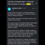 Indya Moore Instagram - Demand Cal Poly Humboldt president and administration stand down! ☎️ 707.826.3311 & 562.951.4000 📧 mailto:president@humboldt.edu & csu-chancellor@calstate.edu Cal Poly Humboldt Student Response to Admin Escalation We are disappointed to receive an email from campus administration announcing a “hard close” of campus. Allowing only those with permission to enter campus at this time. Anyone on campus is subject to citation or arrest. Police were present at the time the email went out, setting up concrete barriers at all campus entrances. Students living on campus are restricted to their dorms and residential areas. We have and remain to be a peaceful protest. In negotiations with administration yesterday we were given the impression that negotiations would continue however, they have recently informed us that they refuse to negotiate further. We are concerned for the potential of police escalation at this time. We showed good faith in our negotiations and deescalation yesterday by reopening Siemens Hall. Administration has not kept their end of the agreement. We love and care for our community and continue to stand in solidarity with other campuses for a free Palestine. Shame on administration for silencing the free speech of our brave students. We, as ever, are not afraid.