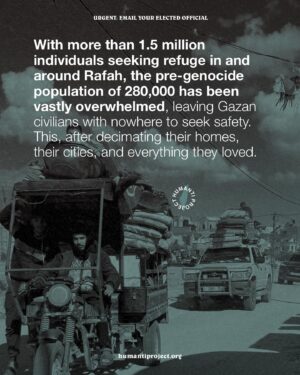 Indya Moore Instagram - 🚨 ISRAEL HAS BLOCKED THE RAFAH CROSSING - ACT NOW 🚨

Israel has initiated a deadly ground invasion into Rafah, resulting in the loss of hundreds of lives, including men, women, and children. Many leaders considered a Rafah incursion to be a “RED LINE” that Israel must not cross, why are they silent?

After issuing evacuation orders for Rafah, many Palestinians fled to Nuseirat camp, which has subsequently been shelled by Israeli military - hitting children. Israel has also besieged the Rafah crossing, the sole exit point for two million people in Gaza. The spokesperson for the Gaza border crossing authority has described how Israel has “sentenced the residents of the Strip to death” by shutting the Rafah border crossing with Egypt. This is a deliberate act by Israel to stop all aid into the strip, once again irrefutably proving their desire to starve Gaza to death.

👉 EMAIL YOUR ELECTED OFFICIAL NOW! USE THE FREE TEMPLATE IN @humantiproject’s BIO 👈