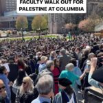 Indya Moore Instagram – RISE UP RISE UP RISE UP! University Faculty join students in a powerful show of solidarity. 
You are on the right side of history 

• @peoplesforumnyc 🚨HAPPENING NOW! Massive crowd of faculty walk out in solidarity with students and with the movement for Palestine at @Columbia University.