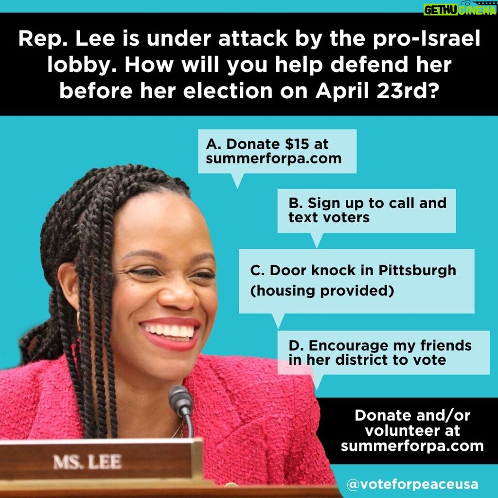 Indya Moore Instagram - Summer Lee’s race is one of the three most critical races that will happen this year for the pro-palestine and freedom movement. Republican megadonors are paying for non-stop attack ads against Summer Lee. We have two weeks left to show Congress our people power is stronger than money power. Which of the following will you do?