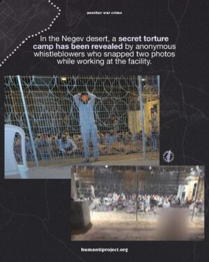 Indya Moore Instagram - 🚨CALL TO ACTION: Palestinians Tortured in Israeli Concentration Camps 🚨

CNN has reported the torture and abuse of Palestinians in a concentration camp in the Negev desert.

“The beatings were not done to gather intelligence. They were done out of revenge. It was punishment for what they (the Palestinians) did on October 7 and punishment for behaviour in the camp”.

Whistleblower testimony describes doctors amputating prisoners’ limbs due to injuries sustained from constant handcuffing, medical procedures done without anaesthesia and at times carried out by under-qualified medics. Reports also detail how Israeli forces unleashed large dogs on sleeping detainees, lobbed a sound grenade as troops barged in, and subjected prisoners to psychological and physical abuse. A field hospital in the same camp tied detainees to their beds, dressed in diapers, and fed through straws.

The treatment of detained Palestinians in these camps is a continuation of the violent and humiliating tactics employed in the light of day in Gaza. Over the past 7 months, we have seen numerous circumstances of hundreds of Palestinians rounded up, stripped, bound and blindfolded in the streets, on the backs of trucks, and in large open spaces. Evidently, this dehumanising culture of abuse and terror is systemic in the IOF.

According to Euro-Med, over 3,600 Palestinians have been ‘forcibly disappeared’ from the Gaza Strip in 7 months. 

The reign of Israeli terror and human rights abuses MUST come to an end. 

👉 EMAIL YOUR ELECTED OFFICIAL NOW! USE THE FREE TEMPLATE IN @humantiproject’s bio or visit HumantiProject.org 👈