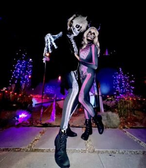 Irina Voronina Instagram - Dear employer. Next year I’ll be taking the entire month of October off to celebrate #Halloween 😈. 

#halloweencostume #halloweenmakeup #sugarskulls #sugarskullmakeup #playmates #roguebunnies
