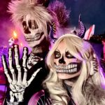 Irina Voronina Instagram - Another Epic Halloween in the books for 2023! DJs De Los Muertos rocked the neighborhood, and @irinavoronina rocked our makeup. 💀💀