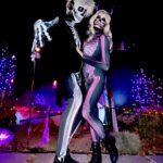 Irina Voronina Instagram - Another Epic Halloween in the books for 2023! DJs De Los Muertos rocked the neighborhood, and @irinavoronina rocked our makeup. 💀💀