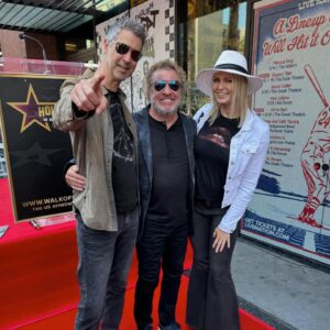 Irina Voronina Instagram - Congrats to @sammyhagar for getting a Star on Hollywood Blvd Walk of Fame today!! ⭐️Thanks for letting us be a part of this special moment! So proud of my husband @gallopo for doing amazing work for Sammy for over 25 years!! 🙌🍾❤️
#hollywoodstar #sammyhagar #walkoffame
