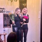 Irina Voronina Instagram - We had a blast last night doing our first Comrades show at @thecomedychateau !! 🎤👏❤️ Many thanks to @big_ash_t for hosting and scaring guests with the bear costume! 🐻 Thanks so much to all dear friends for attending !! ❤️❤️❤️ #standupcomedy #womenincomedy #ksenia #irinavoronina #thecomedychateau #lacomedyscene