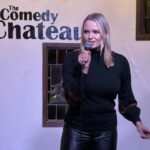 Irina Voronina Instagram - We had a blast last night doing our first Comrades show at @thecomedychateau !! 🎤👏❤️ Many thanks to @big_ash_t for hosting and scaring guests with the bear costume! 🐻 Thanks so much to all dear friends for attending !! ❤️❤️❤️ #standupcomedy #womenincomedy #ksenia #irinavoronina #thecomedychateau #lacomedyscene