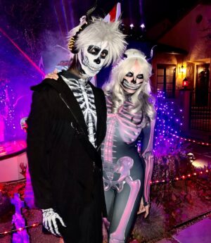 Irina Voronina Instagram - Dear employer. Next year I’ll be taking the entire month of October off to celebrate #Halloween 😈. 

#halloweencostume #halloweenmakeup #sugarskulls #sugarskullmakeup #playmates #roguebunnies