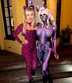 Irina Voronina Instagram - Dear employer. Next year I’ll be taking the entire month of October off to celebrate #Halloween 😈. 

#halloweencostume #halloweenmakeup #sugarskulls #sugarskullmakeup #playmates #roguebunnies