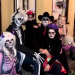 Irina Voronina Instagram - Dear employer. Next year I’ll be taking the entire month of October off to celebrate #Halloween 😈. #halloweencostume #halloweenmakeup #sugarskulls #sugarskullmakeup #playmates #roguebunnies