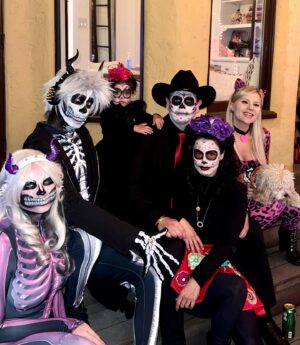 Irina Voronina Instagram - Dear employer. Next year I’ll be taking the entire month of October off to celebrate #Halloween 😈. 

#halloweencostume #halloweenmakeup #sugarskulls #sugarskullmakeup #playmates #roguebunnies