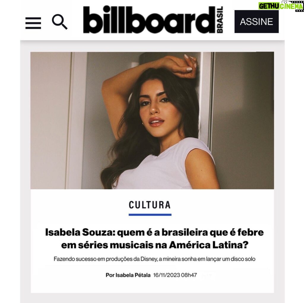 Isabela Souza Instagram - Hoje na @billboardbr 🤍 Link da matéria nos Stories!