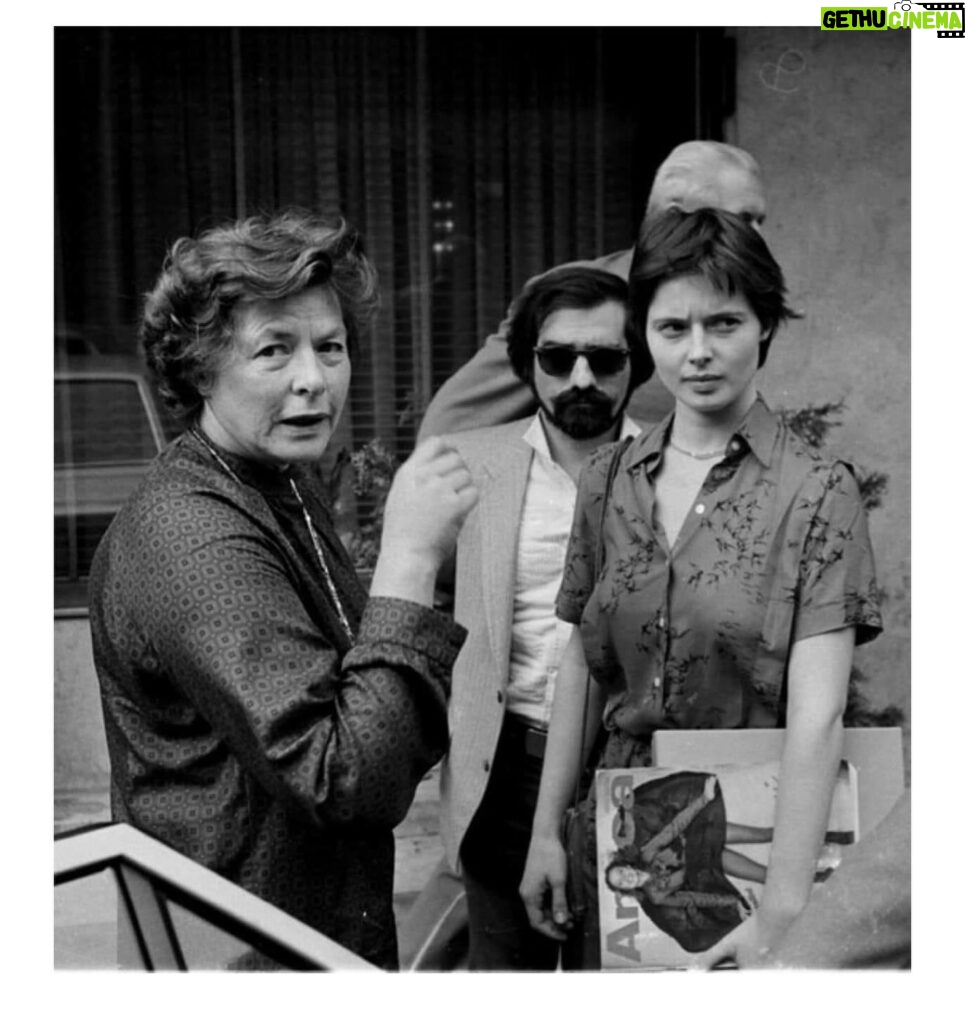 Isabella Rossellini Instagram - Mamma #ingridbergman , Martin @martinscorsese_ and I probably in Rome around 1980 . We all seem in a bad mood . I bet due to the paparazzo who took this photo . I had never seen it before . It was sent to me today by my friend @antoniomondaofficial