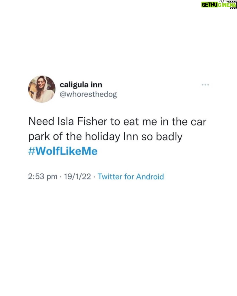 Isla Fisher Instagram - BTS Wolf Like Me 🐺 Watch us now on @peacocktv @stanaustralia