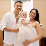 Iza Calzado Instagram - Our precious daughter, you are a blessing that has brought us great joy and love. We celebrate your baptism and pray that you will be guided and supported by God, your godparents and loved ones as you discover and fulfill your purpose in this world. 🙏🏽✨ Welcome to the Christian world, Deia Amihan! 🤍🤍🤍 📷 @cocoonstudioph