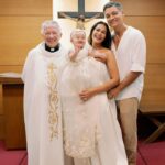Iza Calzado Instagram - Our precious daughter, you are a blessing that has brought us great joy and love. We celebrate your baptism and pray that you will be guided and supported by God, your godparents and loved ones as you discover and fulfill your purpose in this world. 🙏🏽✨ Welcome to the Christian world, Deia Amihan! 🤍🤍🤍 📷 @cocoonstudioph