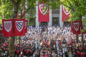 Jacinda Ardern Instagram - A while ago I was asked whether I would give the commencement speech at Harvard University. It was an incredibly humbling invitation, and an amazing opportunity to talk about some of the things that make our corner of the world special - but also our challenges. I spent quite a long time thinking about and (eventually) writing this one, because I wanted to capture a few things that have been on my mind. Things like democracy, disinformation, and kindness. If you have a moment to spare, I’d love to share it with you. PS swipe to see the largest number of collapsible chairs I’ve ever seen at one event. 32,000 of them! https://www.beehive.govt.nz/speech/harvard-commencement-speech-democracy-disinformation-and-kindness