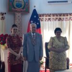 Jacinda Ardern Instagram - Just landed back in Wellington (we were welcomed back with a traditional landing too 😂) after a quick but really important visit to commemorate the 60th Anniversary of the signing of the Treaty of Friendship between Aotearoa New Zealand and Samoa. As part of the visit I met with Samoa’s Head of State, Afioga Tuimalealiifano Vaaletoa Sualauvi II, and Prime Minister Fiamē Naomi Mataʻafa where we discussed things like our new climate partnership. But the treaty of friendship isn’t just about the Government of the day, it’s about all our people - so it was fantastic to be joined by party leaders from almost every party in the New Zealand Parliament as we met with the Samoan Cabinet today. We also had the privilege of having iwi leaders, church, business and community representatives with us too. I was asked to describe the visit in one word - I chose “warm and productive” because one word wasn’t enough! Thanks to everyone who made the visit such a success. Back into the debating chamber tomorrow!