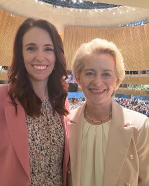 Jacinda Ardern Instagram - I will admit to waking up this morning and briefly wondering where I was - but I can confirm we’ve made it to New York for the United Nations General Assembly! A busy day with the opening session, a Food Security event and co-leading the Christchurch Call Leaders Summit on ending terrorism and violent extremism online, but a great day nonetheless! A genuine highlight was catching moments with leaders I’ve been lucky enough to get to know over the years. It’s been a while since we’ve seen each other face to face. It’s nice to be back, even when the challenges confronting the globe are significant.