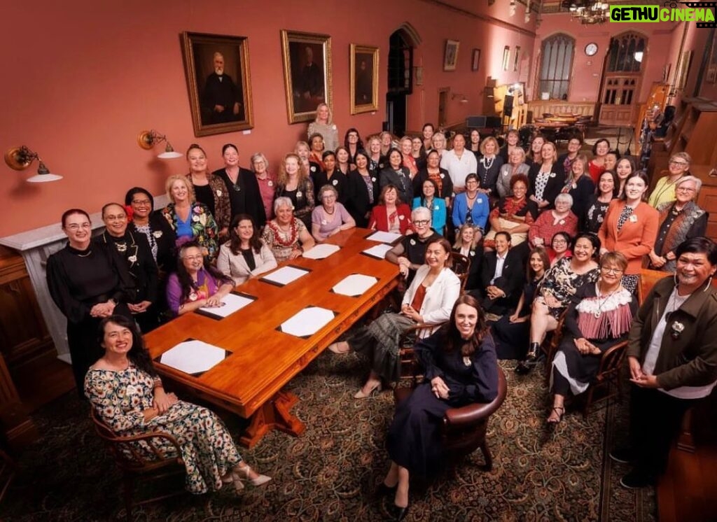 Jacinda Ardern Instagram - What an amazing moment in history - for the first time ever our parliament is made up of 50% women. We marked the occasion with a photo, inviting past MPs to join us. I’m the 99th woman to enter our parliament. Yesterday we welcomed the 177th. There are so many people who helped make this change over many decades, but the ones I want to pay tribute to, are those who went before us. The ones who were there with only a handful of others who carved a path for the rest of us. All of you made our journey that much easier. Now our job is to keep that same path clear and open for the next generation. 📸 @robertkitchin