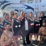 Jacinda Ardern Instagram - A beautiful day to welcome back the first cruise ship since the pandemic. It had sailed from Sydney and docked in Auckland for the day. I spoke to a few people who were visiting New Zealand for the first time….I told them the sun shines like this everyday here 😉 I have no doubt they enjoyed the sun, the welcome and the day in Tāmaki Makaurau!
