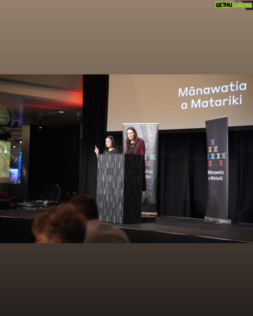 Jacinda Ardern Instagram - So many highlights from Matariki celebrations today. Being part of the ceremony and events this morning was amazing, and show cased so well all the many experts who have been so generous with their time and knowledge. But also, just spending time with family was so lovely. We ended the day watching the fireworks as Neve (who hasn’t seen many big displays in her 4 years) yelled “take a photo mum” and “will the fishies underneath be ok?” Bless. I hope you all enjoyed your day too - Mānawatia a Matariki!