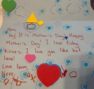Jacinda Ardern Instagram - Happy Mother’s Day everyone! It’s not even midday and already I’d say ours has been a mixed bag. Neve was so excited that it was Mother’s Day she got up nice and early to share this lovely card! (Who doesn’t love being compared to hot lava…) The downside is Clarke woke up feeling a bit average and has tested positive for COVID, so we have 7 days of family time ahead of us!  I’m fine and so is Neve. I’ll be working from home so anyone who watches question time, or is attending my Business NZ speech on Wednesday, you’ll still see me remotely! 

Otherwise, a happy Mother’s Day to everyone who plays mum in anyones life. You are as magical as hot lava is to a three year old!