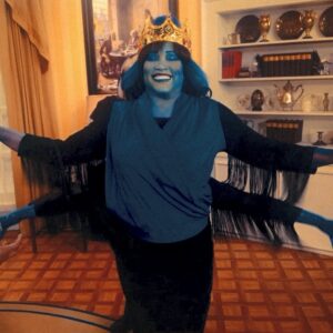 Jackée Harry Instagram - Arachnid Monarch. The blue spider represents new opportunities. Here’s to doing something you’ve never done this Halloween. Enjoy. Be safe. Have the time of your life. xox