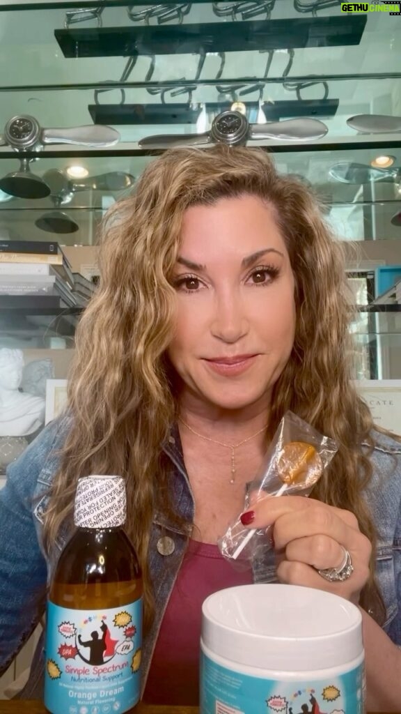 Jacqueline Laurita Instagram - These lollipops are game changers and so easy for convenience!! And I love taking them for the methylated vitamin B😍 Ever since we started using Simple Spectrum Supplement we have noticed so many positive changes in Nick. Having these great tasting lollipops now allows him to get his vitamins on the go and we have peace of of mind knowing that he is getting the same great quality and benefits from the powder! You guys all know my passion for this brand and their dedication to helping families and putting products out that parents can trust 🥰 Free of hidden junk! Making this a giveaway too. All you need to do is comment and like this post and I’ll be sending bags to two of my wonderful followers ❤️ @simplespectrumsupplement #simplespectrumsupplement #healthykids #arfid #autismmom #autismfamily #lifewithautism #makingadifference #spd #changingthesupplementworld