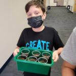 Jacqueline Laurita Instagram - Nick planted a seed and it started sprouting!! 🌱He’s having fun at school!