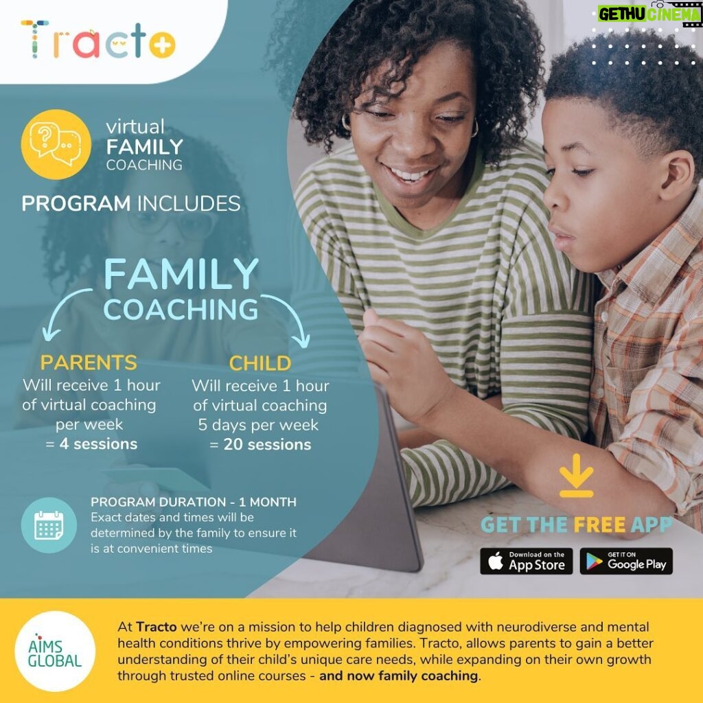 Jacqueline Laurita Instagram - 🤗❤️ In Partnership with AIMS Global, Tracto is inviting a small group of families to participate in their virtual family coaching pre-release program. The coaching is tailored for parents who care for children (4 - 13 y/o) diagnosed with Autism (ASD) and/or ADHD. Application Deadline: Please complete the application (follow link below) by the 29th of May 2022. The selected 4 families will be notified on the 30th of May. Application link: https://forms.gle/oaDSCA5nPoH8AR7KA About Tracto: At Tracto we’re on a mission to help children diagnosed with neurodiverse and mental health conditions thrive by empowering families. The Tracto app allows parents to gain a better understanding of their child’s unique care needs, while expanding on their own growth through trusted online courses - and now family coaching. Learn more www.tracto.app. About AIMS Global: AIMS Global specializes in teaching neurodivergent individuals and their families practical skills that improve communication, independence and coping skills. Learn more www.aimsglobal.info.