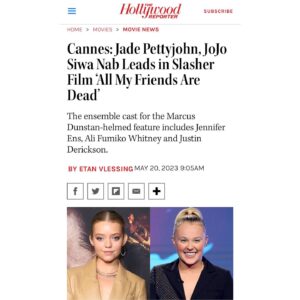 Jade Pettyjohn Instagram - All My Friends are Dead coming soon…🔪🎬