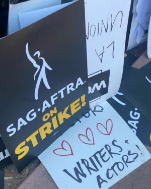 Jade Pettyjohn Instagram - Proud to stand alongside my fellow actors and the writers in the pursuit of a fair deal and basic fundamental protections for actors and writers. This industry is made up of humanity, not machinery or computers. Artists cannot be replaced. To keep the dream of being a working actor alive for this generation and generations to come is what we’re fighting for. Here’s to protecting that dream! #solidarity #wgastrong #sagstrong