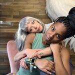 Jaime King Instagram - My best friend made me homemade macaroni and cheese and showed me that I absolutely can rock gray hair and she can rock a cowboy hat like Dave Filoni. It was a good day. Love you @krystinaarielle ❤️