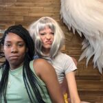 Jaime King Instagram - My best friend made me homemade macaroni and cheese and showed me that I absolutely can rock gray hair and she can rock a cowboy hat like Dave Filoni. It was a good day. Love you @krystinaarielle ❤️
