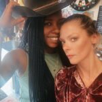 Jaime King Instagram - My best friend made me homemade macaroni and cheese and showed me that I absolutely can rock gray hair and she can rock a cowboy hat like Dave Filoni. It was a good day. Love you @krystinaarielle ❤️