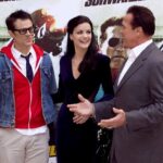 Jaimie Alexander Instagram – #TBT to promoting #TheLastStand with @schwarzenegger and @johnnyknoxville in #Italy (with a dash of blue velvet)💥 We all had such a fun time making this film. 🤩 #action #stunt #goodtimes
