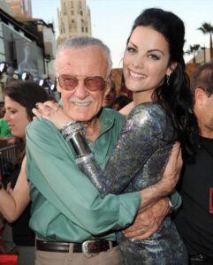 Jaimie Alexander Instagram - #TBT with Stan the man. ⚔️