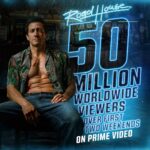 Jake Gyllenhaal Instagram - BOOM! 💥 Road House has become Amazon MGM Studios’ most-watched produced film debut ever on a worldwide basis.