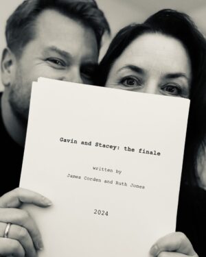 James Corden Instagram - Some news… It’s official!!! We have finished writing the last ever episode of Gavin and Stacey. See you on Christmas Day, BBC One. Love Ruth and James ❤️