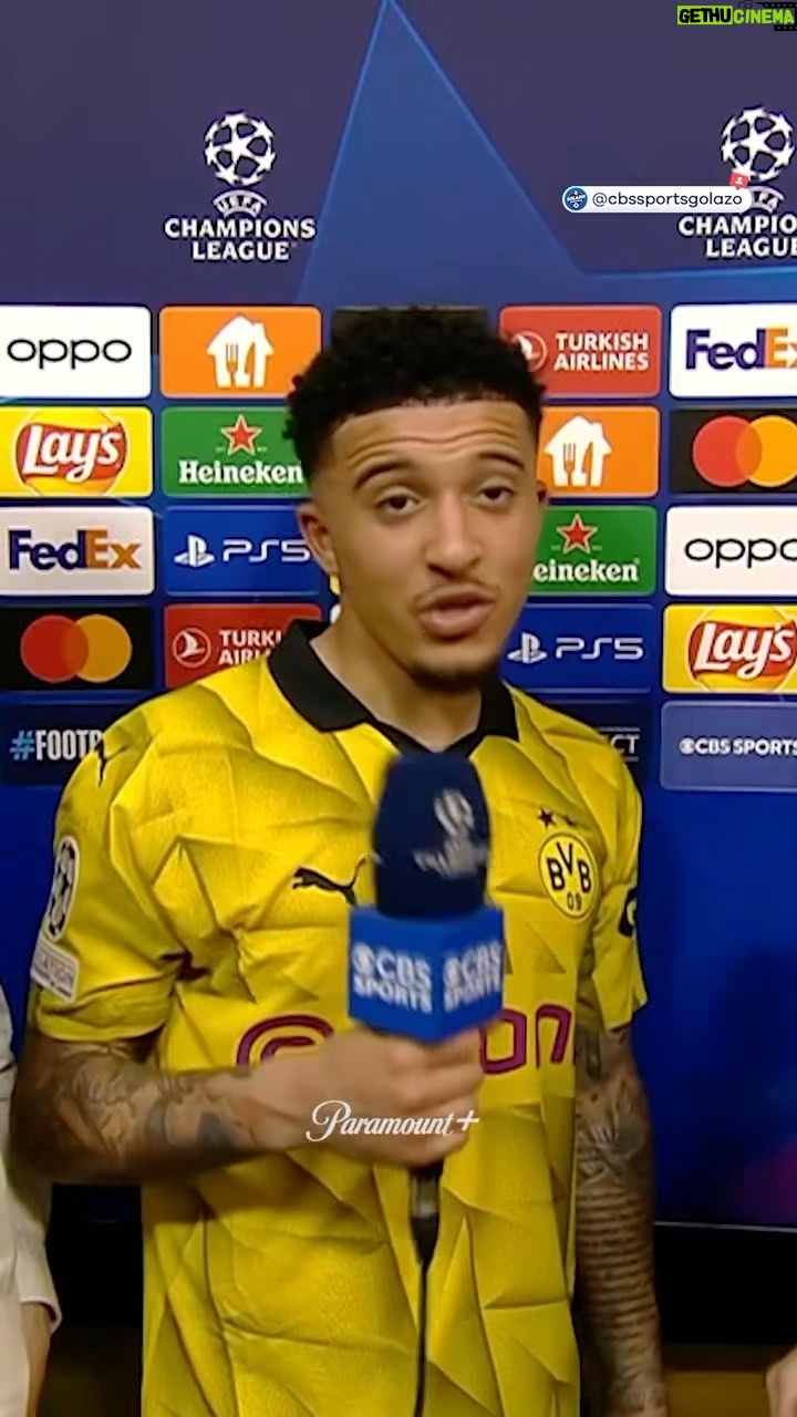 Jamie Carragher Instagram - You absolutely HAVE to watch @23_carra’s interview with Jadon Sancho after a full Yellow Wall experience 🤣🤣🤣 #UCLToday